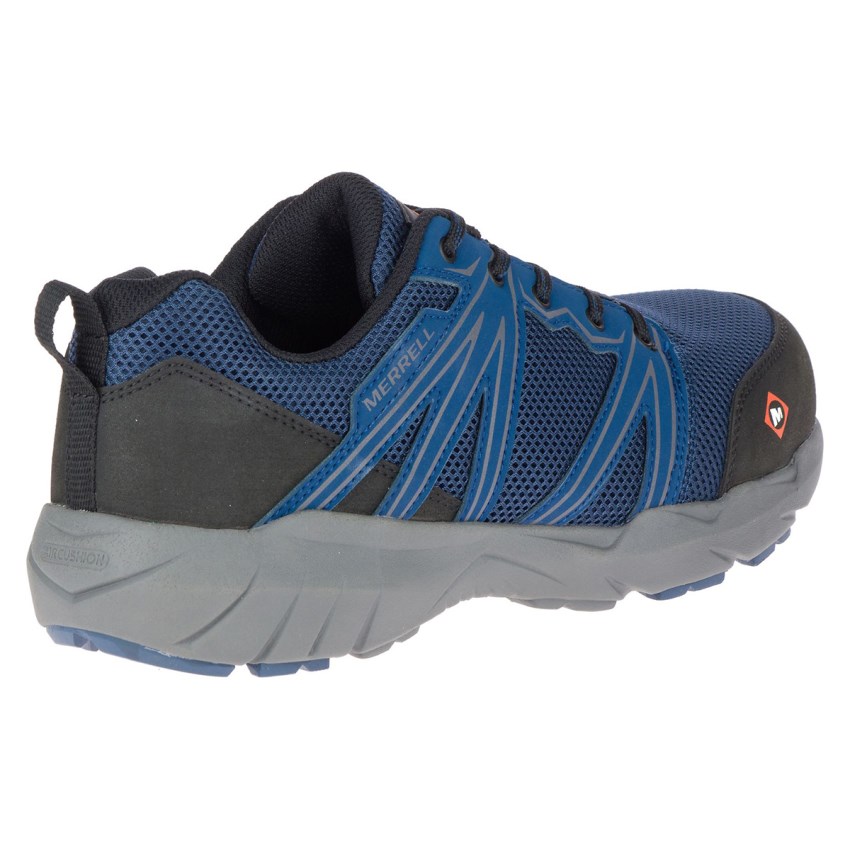 Chaussure de Securite Merrell Fullbench Superlite Alloy Toe Bleu Homme | N.D.TDNO